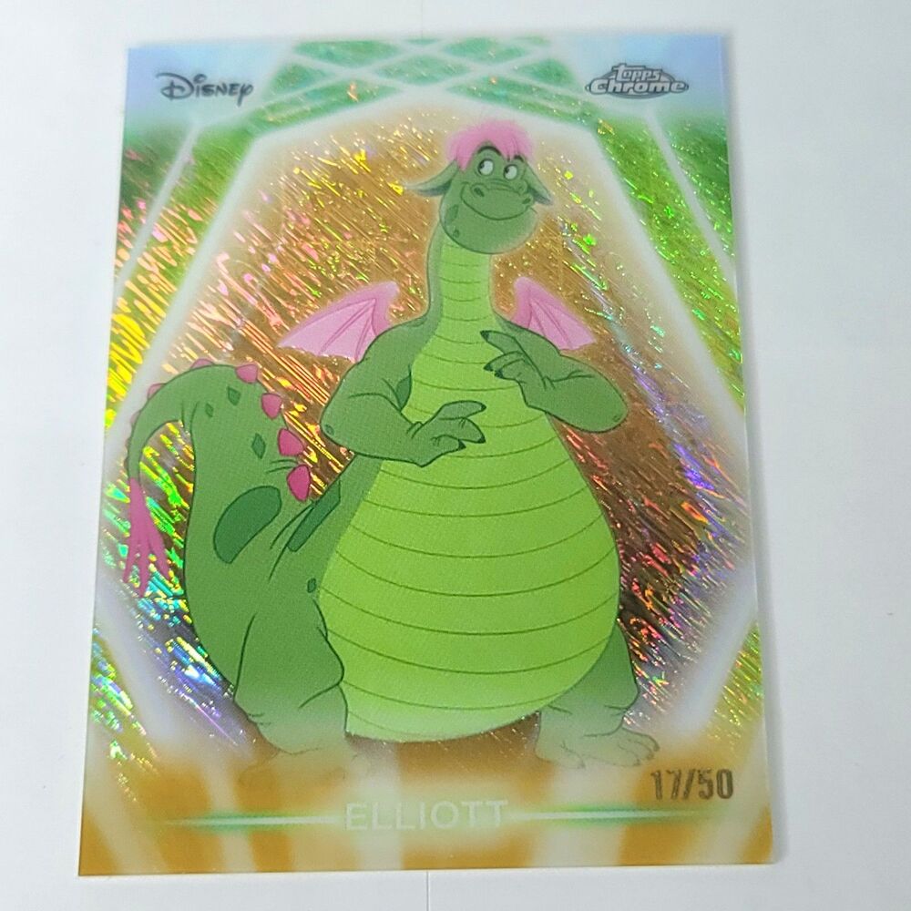 Elliot Topps 2026 Disney Neon Gold Shimmer Refractor Limited 17/50